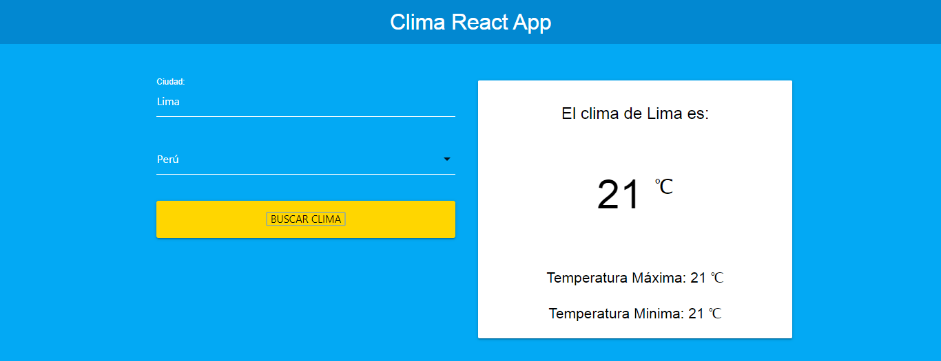 App Clima